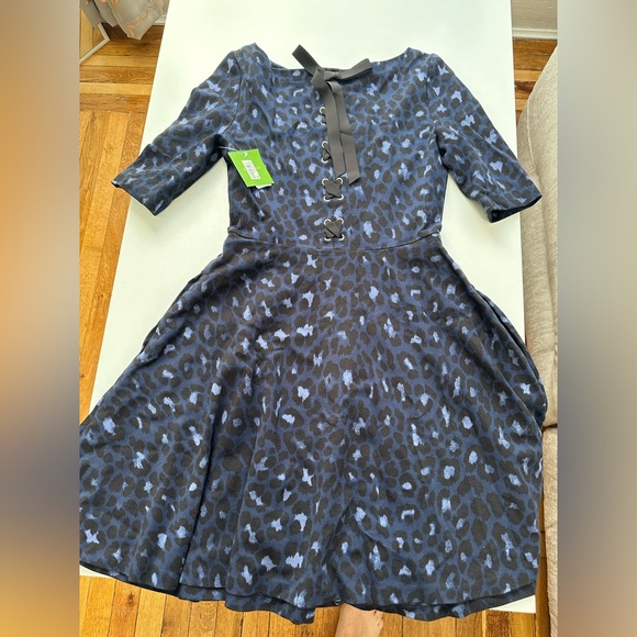 Kate Spade blue cheetah dress - Picture 5 of 7
